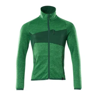 MASCOT Herren Fleecepullover mit Reißverschluss ACCELERATE Grasgrün / Grün S - 18103-316-33303-S