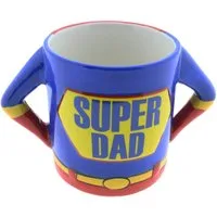 Tasse Becher "Super Dad" aus Steingut 500ml