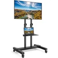 Rfiver TV-Ständer Rollbar Fernsehständer für 32-80 Zoll Hoehenverstellbar, Max 50 KG, (bis 80 Zoll, 1-tlg., Vesa 600x400 mm)