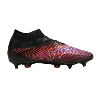Puma - "Future 8 Pro" Wellenmuster Fußballschuhe für weichen Boden für Herren, Gestrickter Kragen (Schwarz)