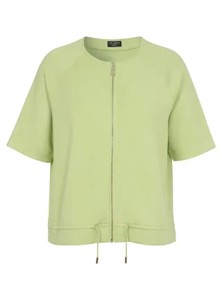 VIA APPIA DUE - Jacke Rundhals 1/2 Arm Zipper apfelgrün - Gr. - 48