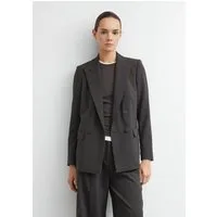comma Jackenblazer Indoor-Blazer Doppelreihiger Blazer aus leichtem Viskosemix