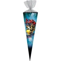 Nestler Schultüte TRANSFORMERS Roboter Auto Bots Blau, Zuckertüte 85cm (zum Schulanfang / Einschulung)