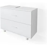 Vicco Waschbeckenunterschrank Ilias, Weiß, 80 x 60.8 cm (1-St) Drehbar