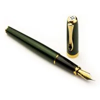 DIPLOMAT Füllhalter Füllhalter Diplomat Excellence A2 Evergreen vergoldet, Stärke M, (Füllhalter mit Tintenkonverter), MADE IN GERMANY