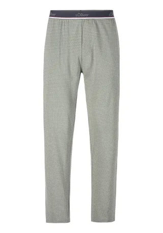 s.Oliver LM Schlafhose lang khaki aop - Gr. - 60/62