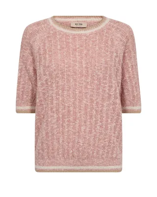 MOS MOSH - MMMarisola Line SS Linen Knit peachy - Gr. - L
