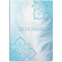 itenga Organisationsmappe itenga Zeugnismappe A4 Kunststoff Sichtbuch Motiv MANDALA FEDER