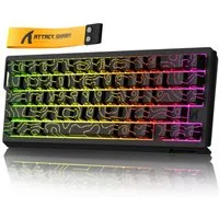 ATTACK SHARK X68 HE 8KHz Rapid Trigger Gaming-Tastatur, 0,01mm,RGB Gaming-Tastatur (Kabelgebunden Hall-Effekt Magnetische Tastatur)