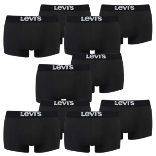 10er Pack Levis Men Solid Basic Trunk Boxershorts Unterhose Pant Unterwäsche