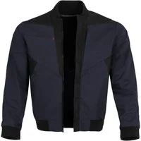 Qualitex Workwear Arbeitsjacke "X-Serie" X-treme strapazierfähige Werkstattjacke - faserverstätkt (1-St) Bundjacke mit 7 Taschen - pflegeleichte Blousonjacke - Waschbar