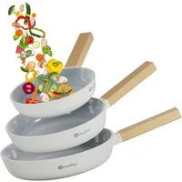 Scheffler Pfannen-Set Pfanne Ø20/24/28 cm Bratpfanne Antihaftbeschichtung Pfanne Induktion, Aluminium (Pfannenset, 3-tlg), Indukion