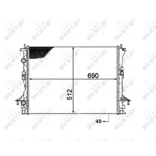 NRF Motork?hler gel?tet Renault Espace Vel 53820
