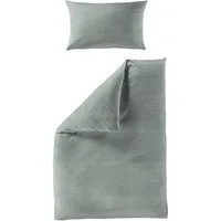 BIERBAUM Bettwäsche Chic Uni, Seersucker, 2 teilig, Schickes Unidesign: Modern und elegant für jedes Schlafzimmer