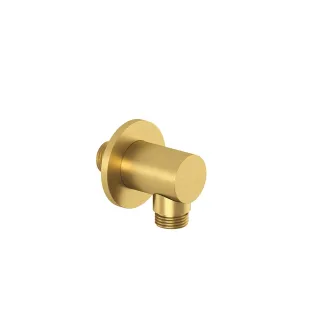KLUDI-A-QA Wandanschlussbogen rund Brushed Gold PVD 65547N0-00