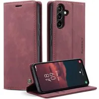 Wörleonline Handyhülle Schutzhülle für Samsung Galaxy A35 5G Hülle, mit Magnetverschluss und zwei Kartenfächern, Klapphülle
