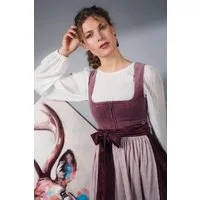 MarJo Dirndl Samt Dirndl 2tlg. - IRSEE - traube/mauve