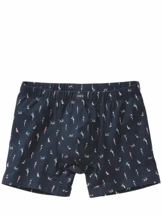 Mey Herren Long-Shorty Pin-up-Doll Blau 94 % Baumwolle, 6 % Elasthan