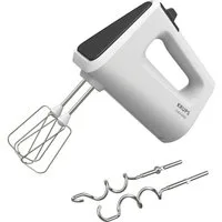 Krups Handmixer 3 Mix 4000, 450 W, Turbo- und Auswurf-Funktion, inkl. 2 Rührbesen und 2 Knethaken, GN4001