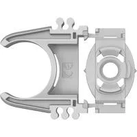 PRO EPC-20 Rohrclip, 100 Stück, Schelle hellgrau, für Rohre Ø 20mm