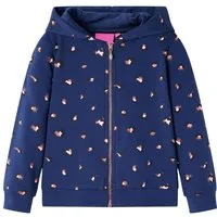 vidaXL Kapuzenpullover Kinder-Kapuzenpullover Marineblau 128