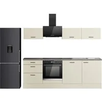 KOCHSTATION Küchenzeile KS-Sion Breite 240 cm, schnelle Montage OPTIsnap, wahlw. m.HANSEATIC-E-Geräten u.Stand Alone