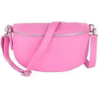 MIRROSI Bauchtasche Damen, Echtleder, Leder, Made in Italy, Umhängetasche, Brusttasche, (Schultertasche für jeden Anlass (1 Tasche & 1 Gurt), 3 Größen auswählbar), Crossbody Bag, Damen Taschen verstellbaren Schulterriemen