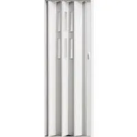 Vivaldi Falttür Schiebetür Farbe weiß Fenster H. 202 cm Türbreite bis 84 cm pgl011 (1 Karton, 1-St., 1 Set), teils vormontiert