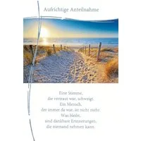 BSB Grußkarten Trauer – Beileid - Kondolenzkarte im Format 11,5 x 17 cm mit