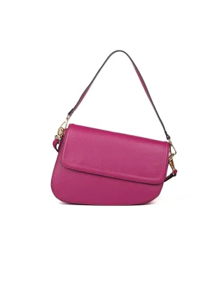 Giulia Monti Schultertasche Dunkelfuchsia