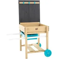 TP Toys Wasserspieltisch Matschtisch Fun, (1-tlg), Geeignet ab 3 J., Aufsteckbare Kreidetafel, LxBxH 81x65x63cm