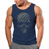 Neverless Tanktop Herren Tank-Top Totenkopf Skull Totenschädel Skelett Print Aufdruck mit Print
