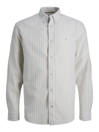 JACK&JONES - JPRBLUSUMMER LINEN BL SHIELD LS SHIRT LN - Gr. - XXL