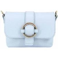 ITALYSHOP24 Schultertasche MADE IN ITALY Damen Leder Tasche Crossbody Umhängetasche Smartphone, Handytasche Ledertasche Brusttasche Freizeit Überschlagtasche Clutch