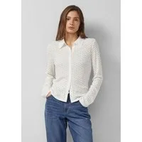 s.Oliver Langarmbluse T-Shirt Jersey-Bluse aus Lochspitze