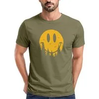 Neverless Print-Shirt Neverless® Herren T-Shirt Sommer Sonne Outdoor Motiv Lustig Smiling mit Print