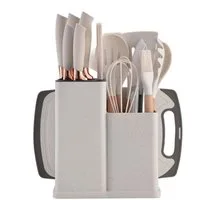 Fine Life Pro Kochbesteck-Set 19 -teiliges Silikon -Küchengeräteset