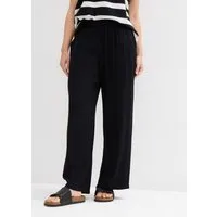 bonprix Palazzohose lockere Passform, aus Viskose, maschinenwaschbar, femininer Stil
