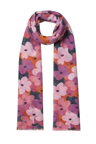 MOMENT IN MAY - Schal mit Blumenmuster - Daphne lila/pink - Gr. - OS