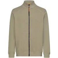 camel active Sweatjacke mit Stehkragen und Reißverschluss