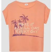 s.Oliver Kurzarmshirt T-Shirt Weiches T-Shirt mit Frontprint