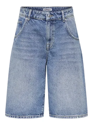 ONLY - ONLMATE REG BAGGY LONG SHORTS DNM NOOS Medium Blue Denim - Gr. - M