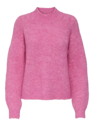 JDY - JDYZOEY LIFE L/S HN RAGLAN PUL KNT NOOS Pink Cosmos - Gr. - L