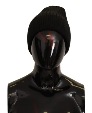 Dolce & Gabbana Black Wool Treen Women Winter Winter Women's Hat
