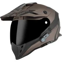 Bogotto Motocrosshelm H331 BT Tour EVO Bluetooth Enduro Helm, vorbereitet für Kommunikationssystem,integriertes Kommunikationss