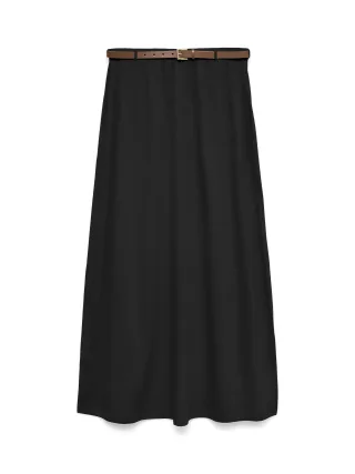 VERO MODA - VMLUNA ANKLE SKIRT JRS NOOS Black - Gr. - XL