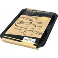 Birkmann Baguetteblech Bread Buddies 20 x 30 cm, Karbonstahl