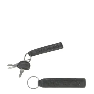 Schlüsselanhänger aus Leder in black mit robustem Schlüsselring | Billy the Kid. Strukturierte Aufbewahrung für Schlüssel im Alltag von Ihnen.