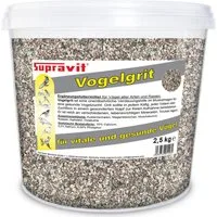 Supravit Vogelgrit - Mineralgrit für Vögel & Geflügel mit Calcium, Ergänzungsfutter für: Ziervogel