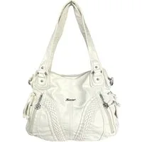 Taschen4life Schultertasche Damen Handtasche 1555-3, Schultertasche mit extra Trageriemen, Alltagstasche